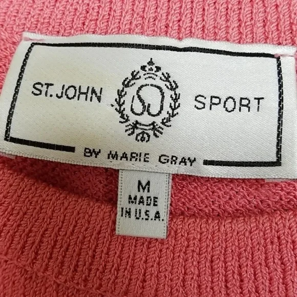 Vintage St. John Sport Knit Pink Sleeveless Top - Picture 6 of 6